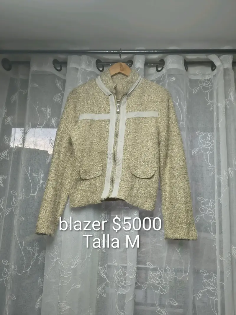 Blazer de mujer en color beige talla M - 1