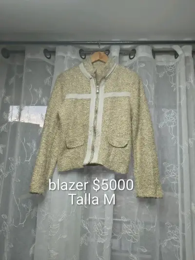 Blazer de mujer en color beige talla M - miniatura 1