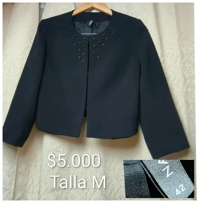 Blazer de mujer en color beige talla M - miniatura 3