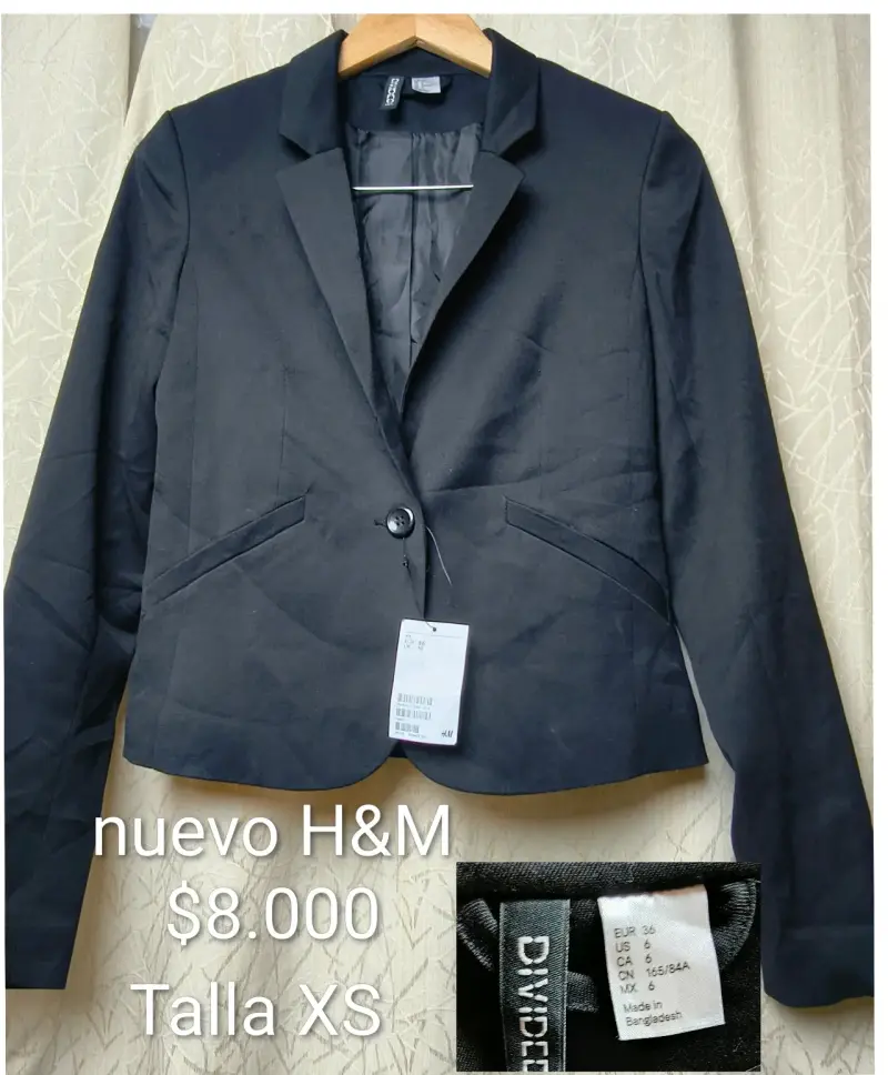 Blazer de mujer en color beige talla M - 4