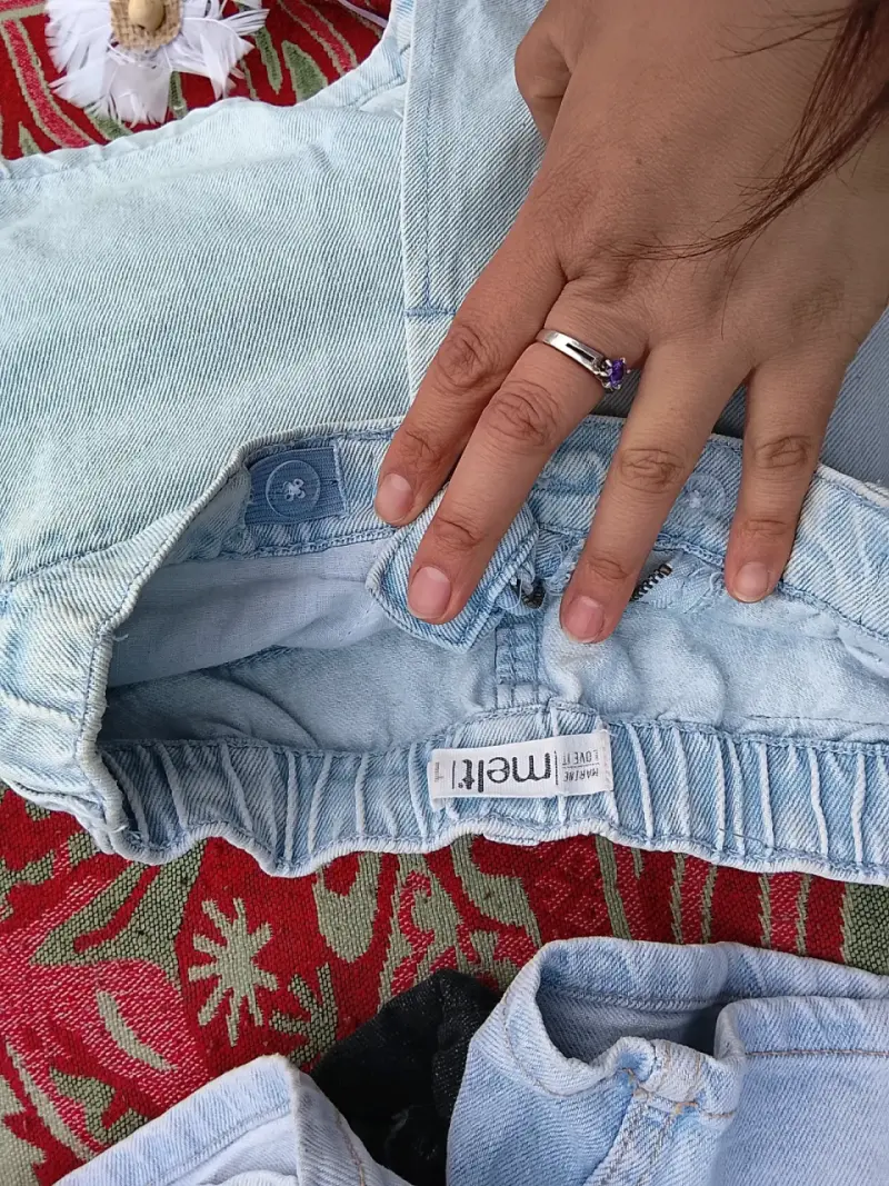 Shorts de mezclilla sin uso de niña cada uno 5.000 - 6