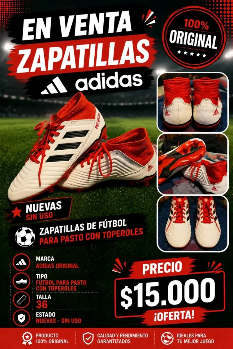 Zapatillas fútbol N°36