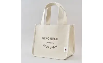 Bolso tote de tela Neko Neko Shokupan - miniatura 1