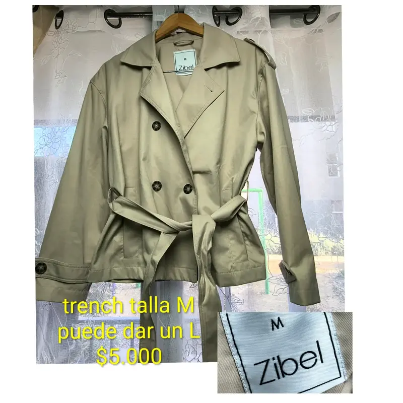 Trench coat beige Zibel talla M - 1