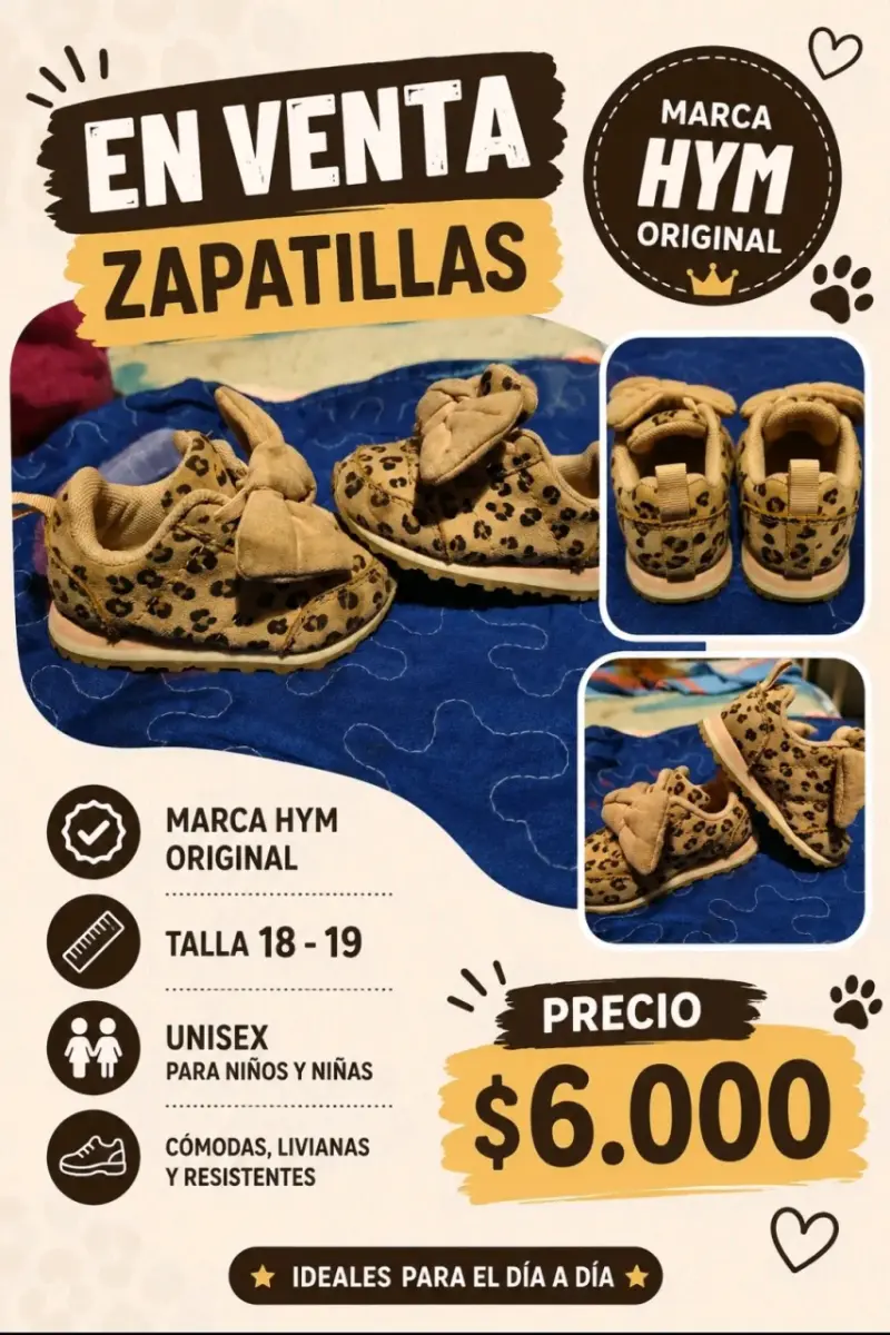 Zapatillas unisex HYM con diseño de leopardo