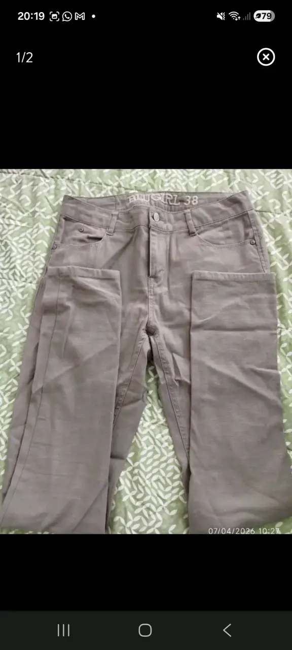 Pantalones grises Blugirl talla 38 - 1
