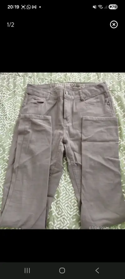 Pantalones grises Blugirl talla 38 - miniatura 1