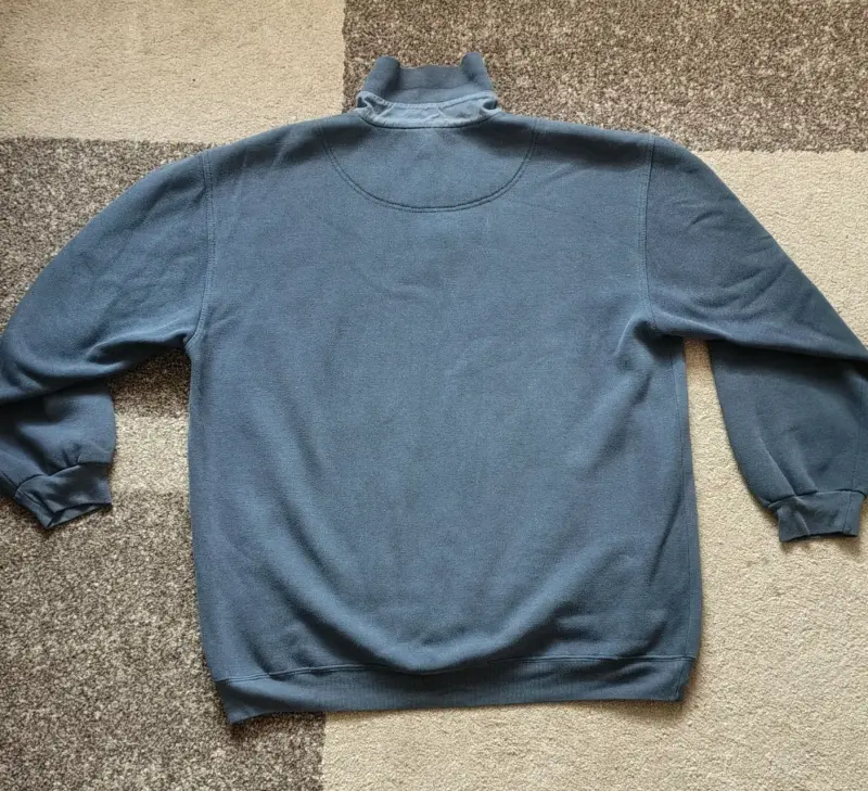 Suéter azul para hombre Boss con cuello alto - 2