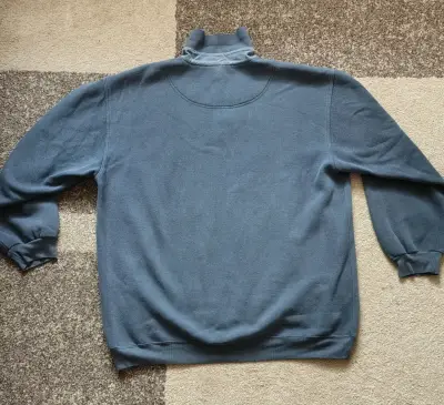 Suéter azul para hombre Boss con cuello alto - miniatura 2