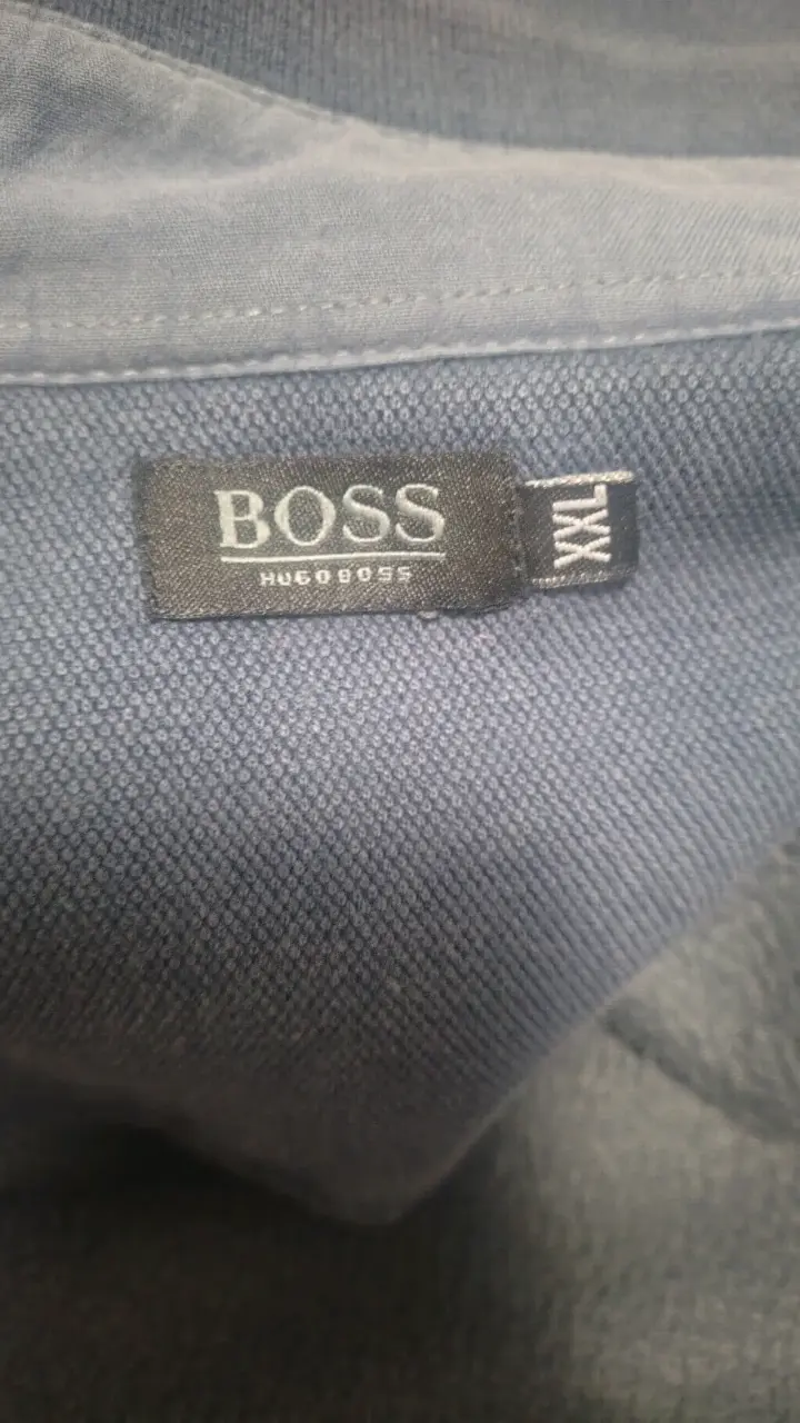 Suéter azul para hombre Boss con cuello alto - 3