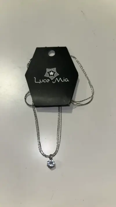 Collar de plata con colgante de cristal Luce Mia - miniatura 2