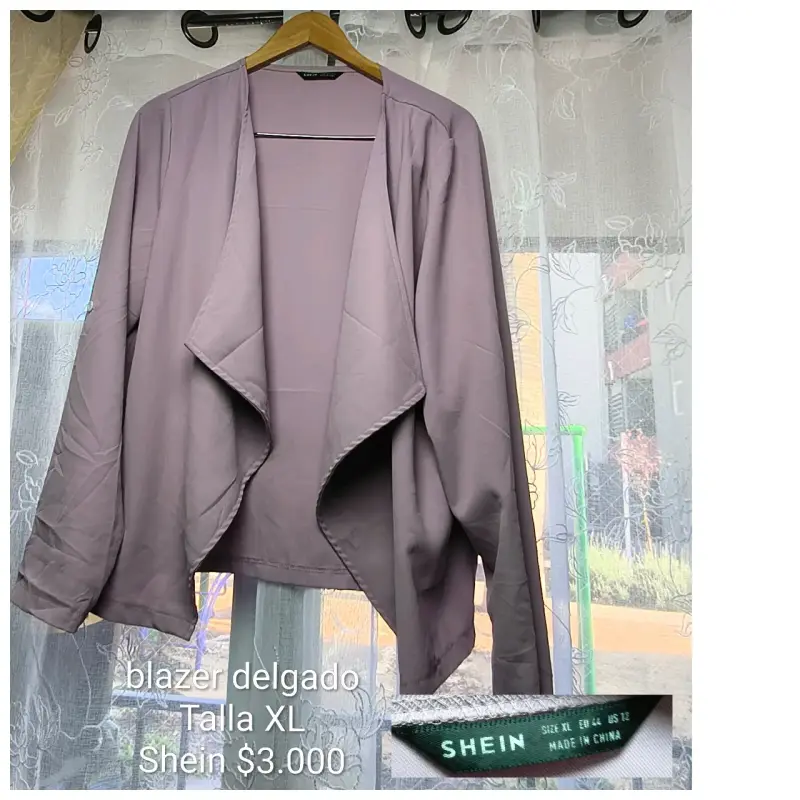 Blazer Delgado Shein Talla XL - 1