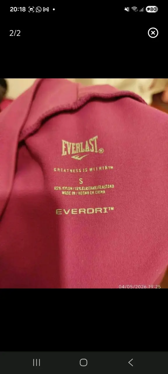 Polera sin mangas Everlast color fucsia - 2