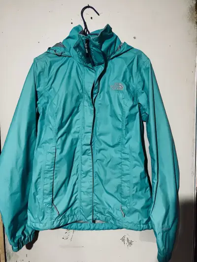 Chaqueta impermeable The North Face turquesa - miniatura 1