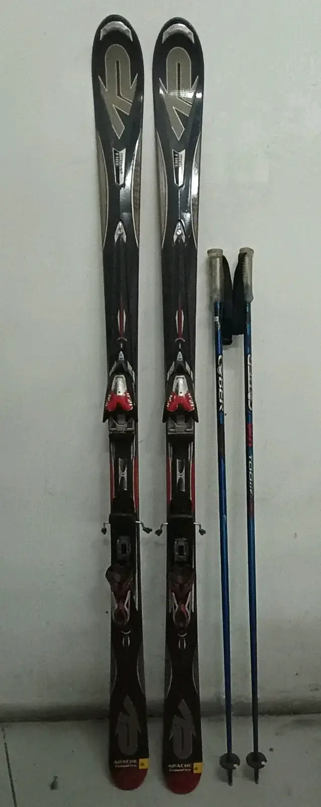 Esquís K2 +bastones ( usados) - 1
