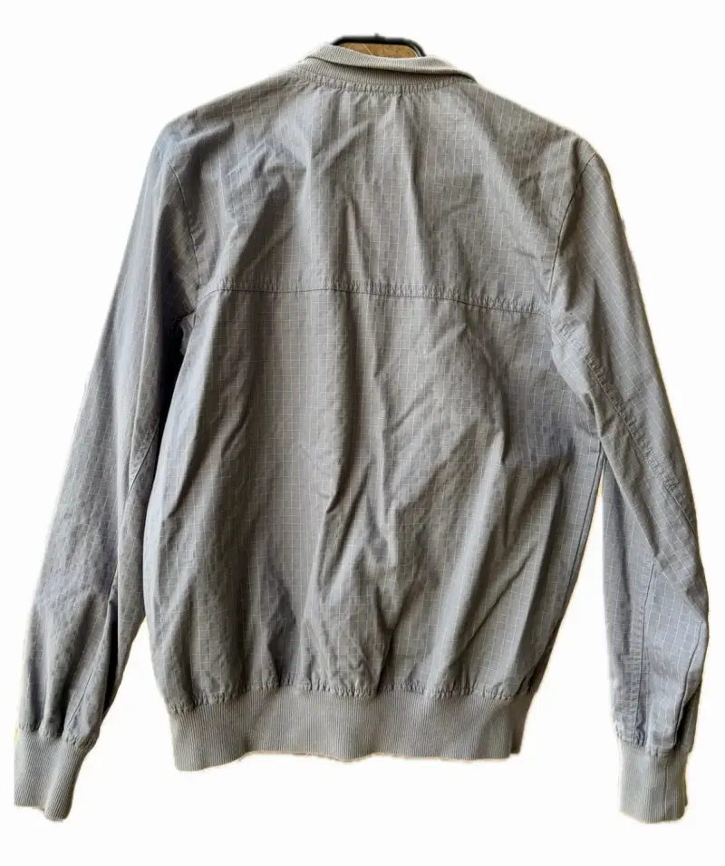 Chaqueta ADIDAS deportiva gris con logo bordado - 3