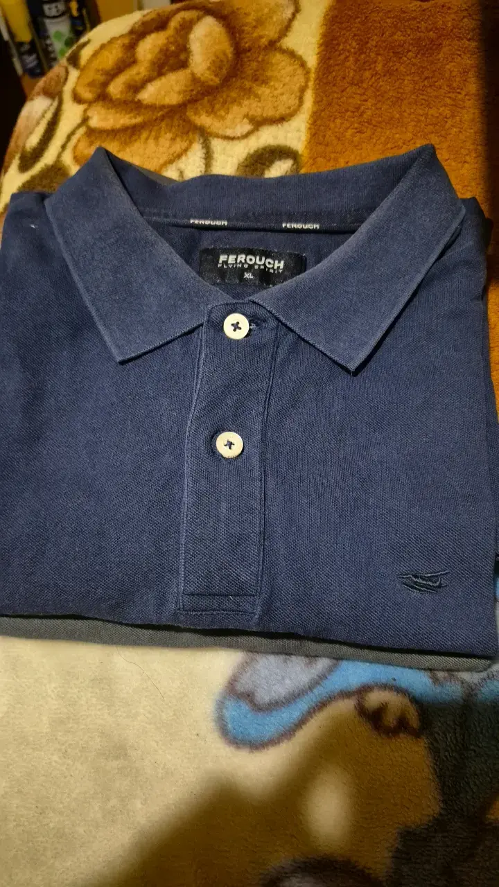 Polera polo azul marino Ferouch XL