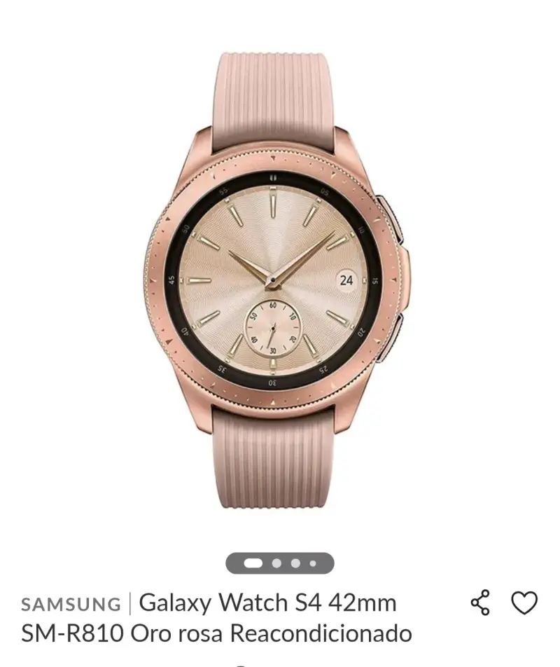 Smartwatch Honor Magic8 Lite dorado con correa rosa - 2