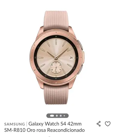 Smartwatch Honor Magic8 Lite dorado con correa rosa - miniatura 2