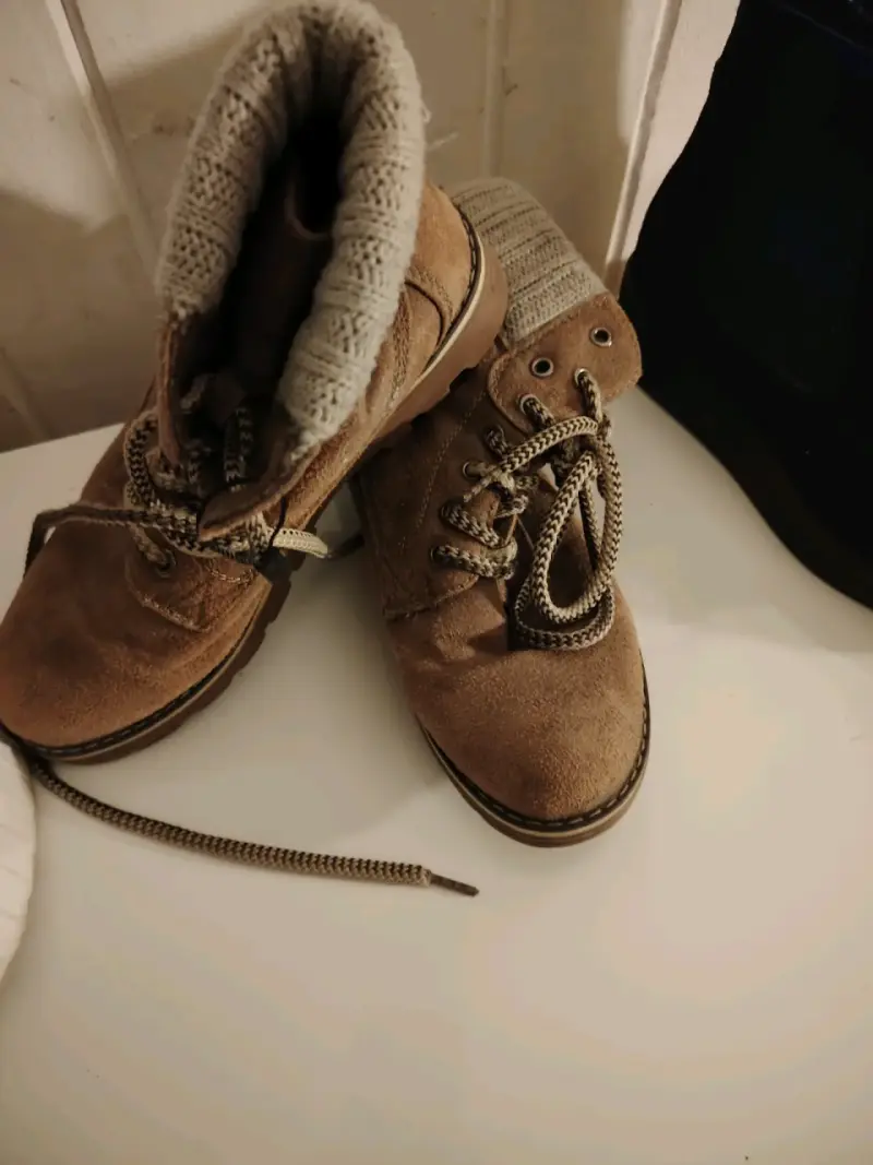 Botines negros de gamuza para mujer - 4