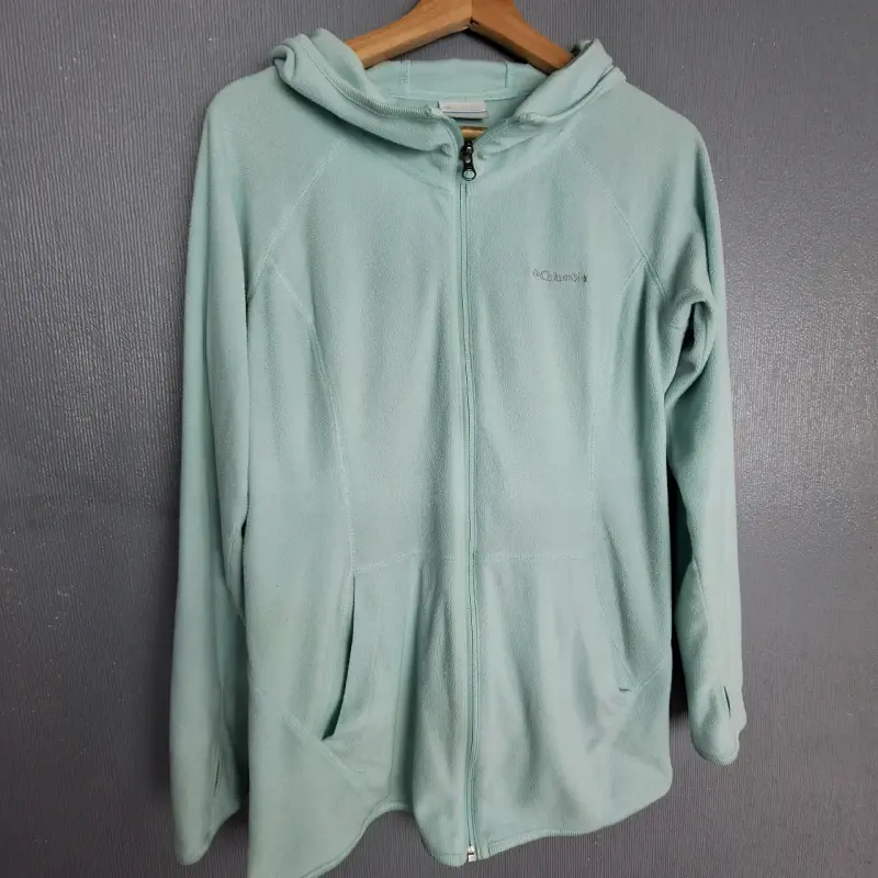Chaqueta polar Columbia verde menta con capucha - 1