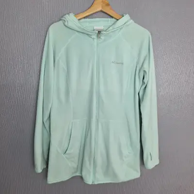Chaqueta polar Columbia verde menta con capucha - miniatura 2