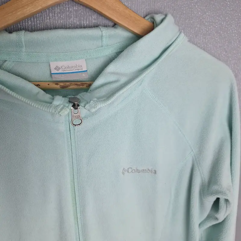 Chaqueta polar Columbia verde menta con capucha - 3