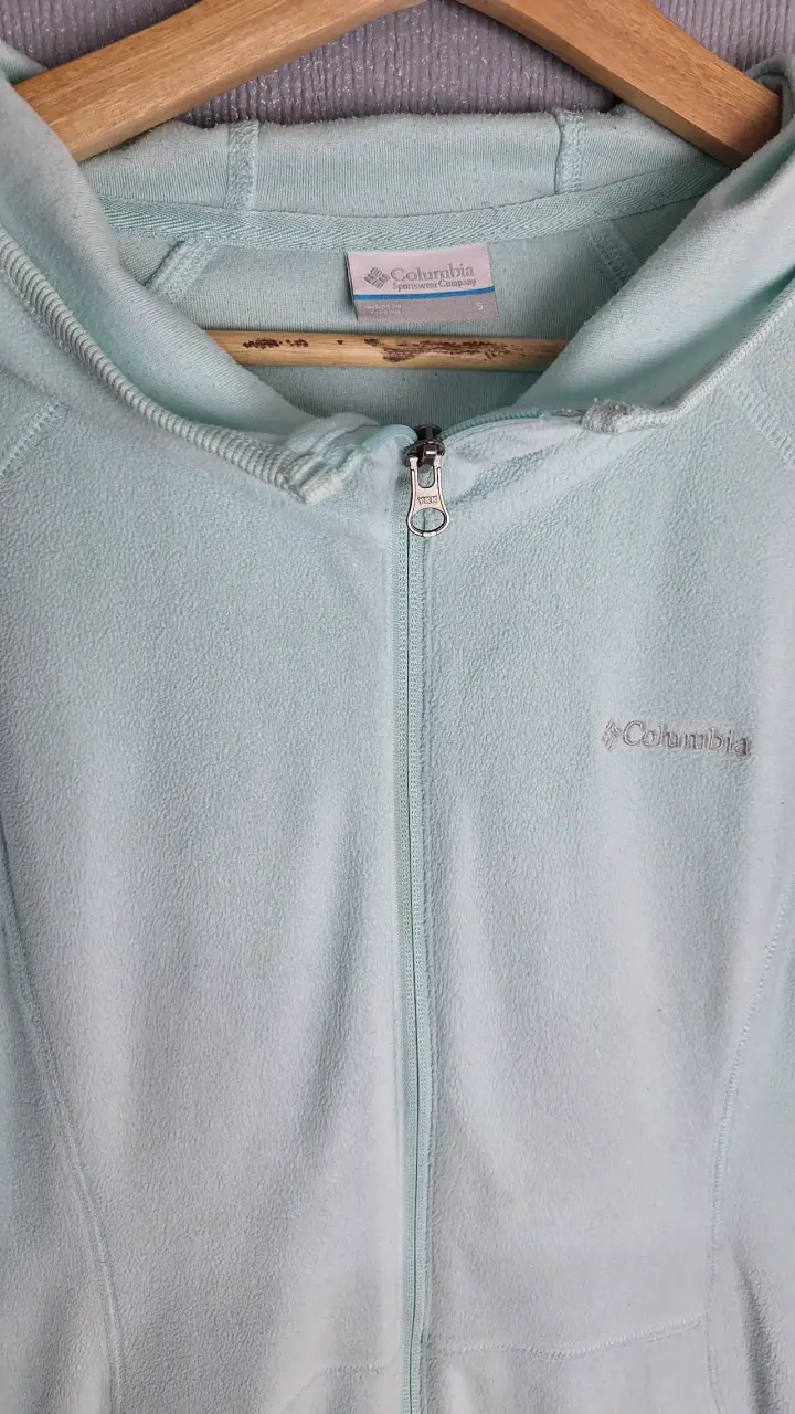 Chaqueta polar Columbia verde menta con capucha - 5