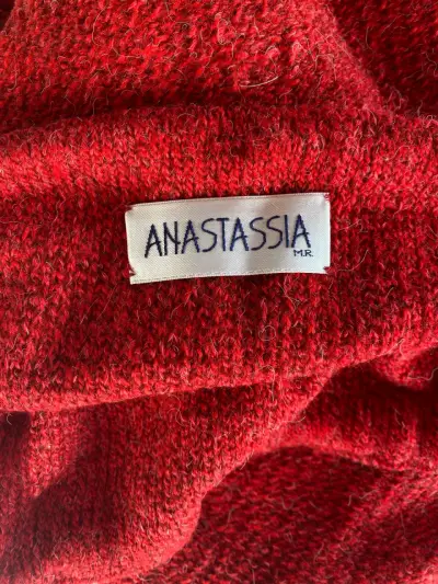 Falda roja de lana Anastassia - miniatura 4