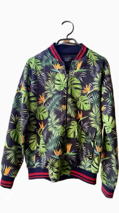 Chaqueta bomber tropical ZARA para hombre - miniatura 1
