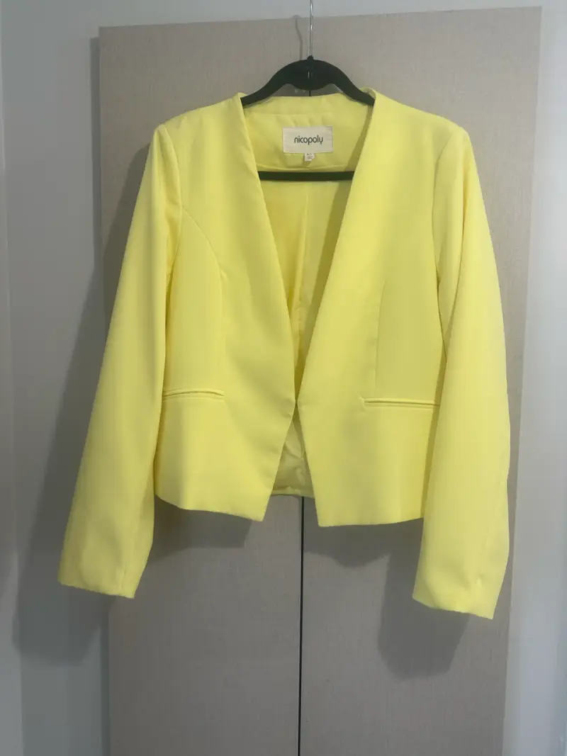 Blazer Nicopoly Amarillo Pastel - 3