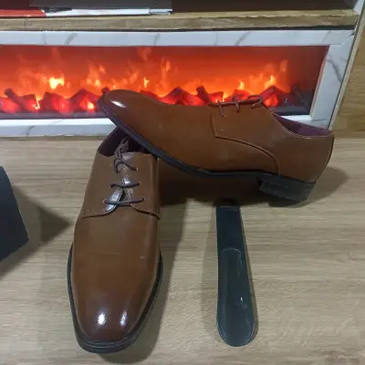 Zapatos de vestir marrones talla 44 - miniatura 2