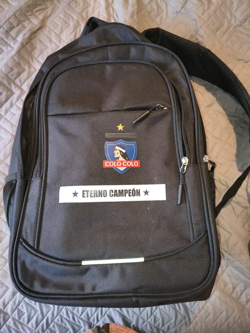 Bolso bandolero Colo-Colo negro con logo - 5