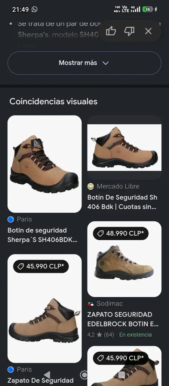 zapatos de seguridad modelo clásico SH406BDK - 4
