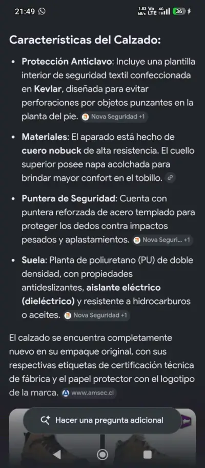zapatos de seguridad modelo clásico SH406BDK - miniatura 6