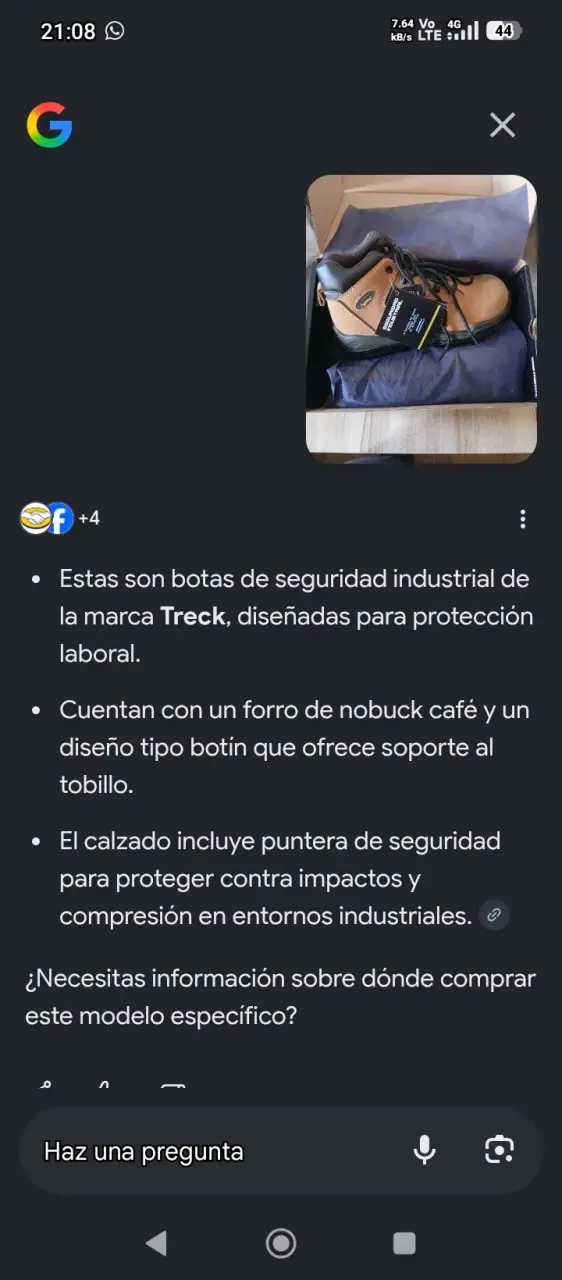Zapatos de seguridad Trek Modelo Nitro655 nobuck - 4