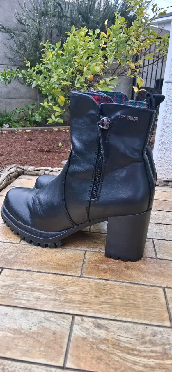 BOTIN TOM TAILOR N°38 ( 25CM) CUERO - 4