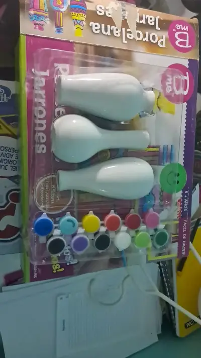 Set de Jarrones para Pintar con Pinturas - miniatura 1