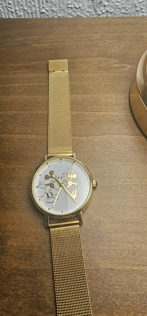 Reloj de pulsera Minnie Mouse dorado - 2