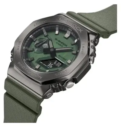 Reloj Casio G-shock Gm-2100b-3adr Verde Metálico - miniatura 4