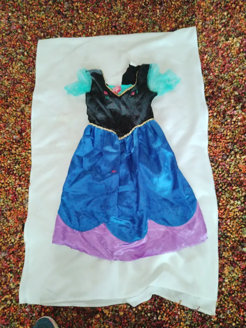 Disfraz de princesa infantil colorido