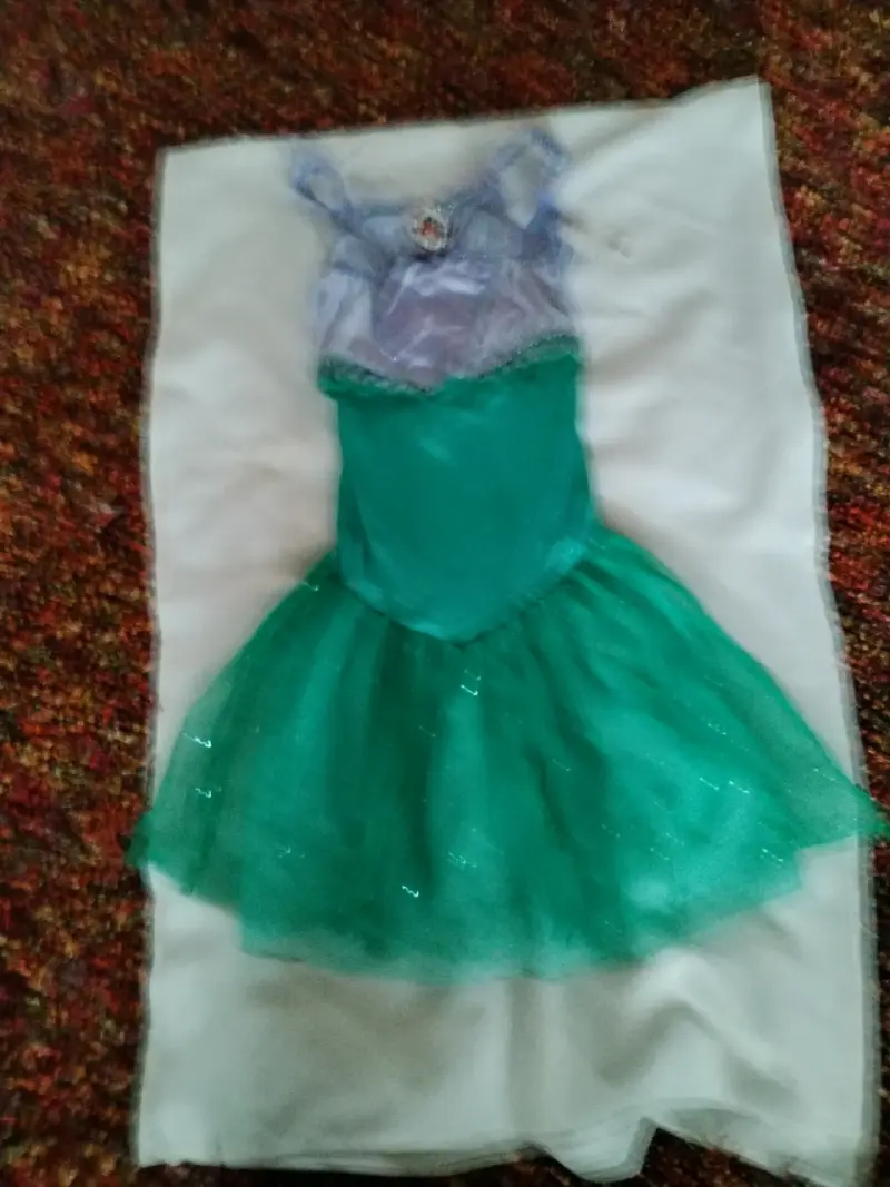 Disfraz de princesa verde para niña