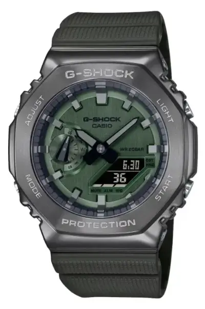 Reloj Casio G-shock Gm-2100b-3adr Verde Metálico - miniatura 1