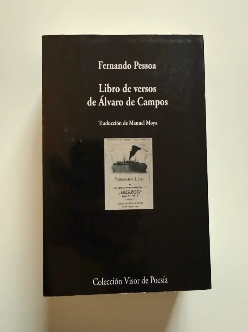 Libro de versos de Álvaro de Campos de Fernando Pessoa