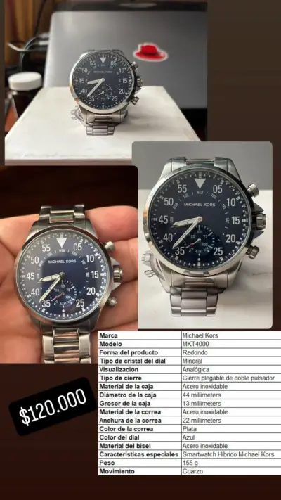 Reloj inteligente con correa de acero inoxidable - miniatura 6