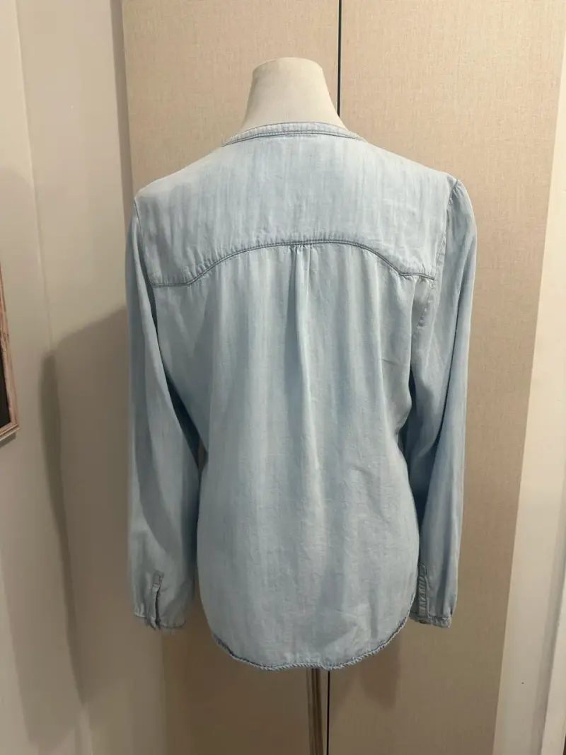 Blusa de mezclilla Celeste para mujer - 2