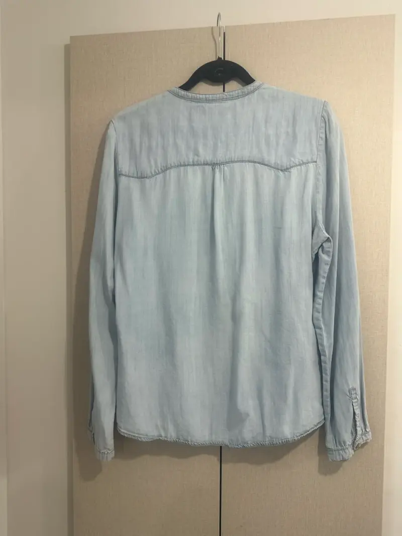 Blusa de mezclilla Celeste para mujer - 4