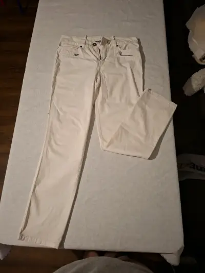 Pantalones blancos talla 42 para mujer - miniatura 3