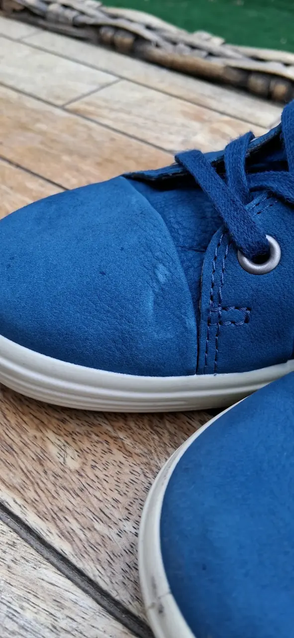 ZAPATILLAS MARCA ECCO CUERO AZULES N°38 - 2