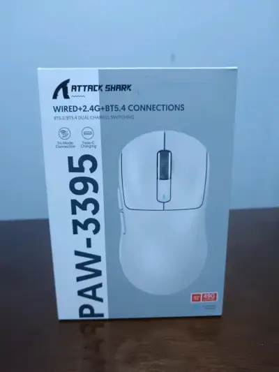 Mouse inalámbrico Attack Shark PAW-3395 - miniatura 1